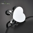 Персонализированные обручальные кольца Nextvance из нержавеющей стали с сердечком, Настраиваемые обручальные кольца для влюбленных, рождественские кольца