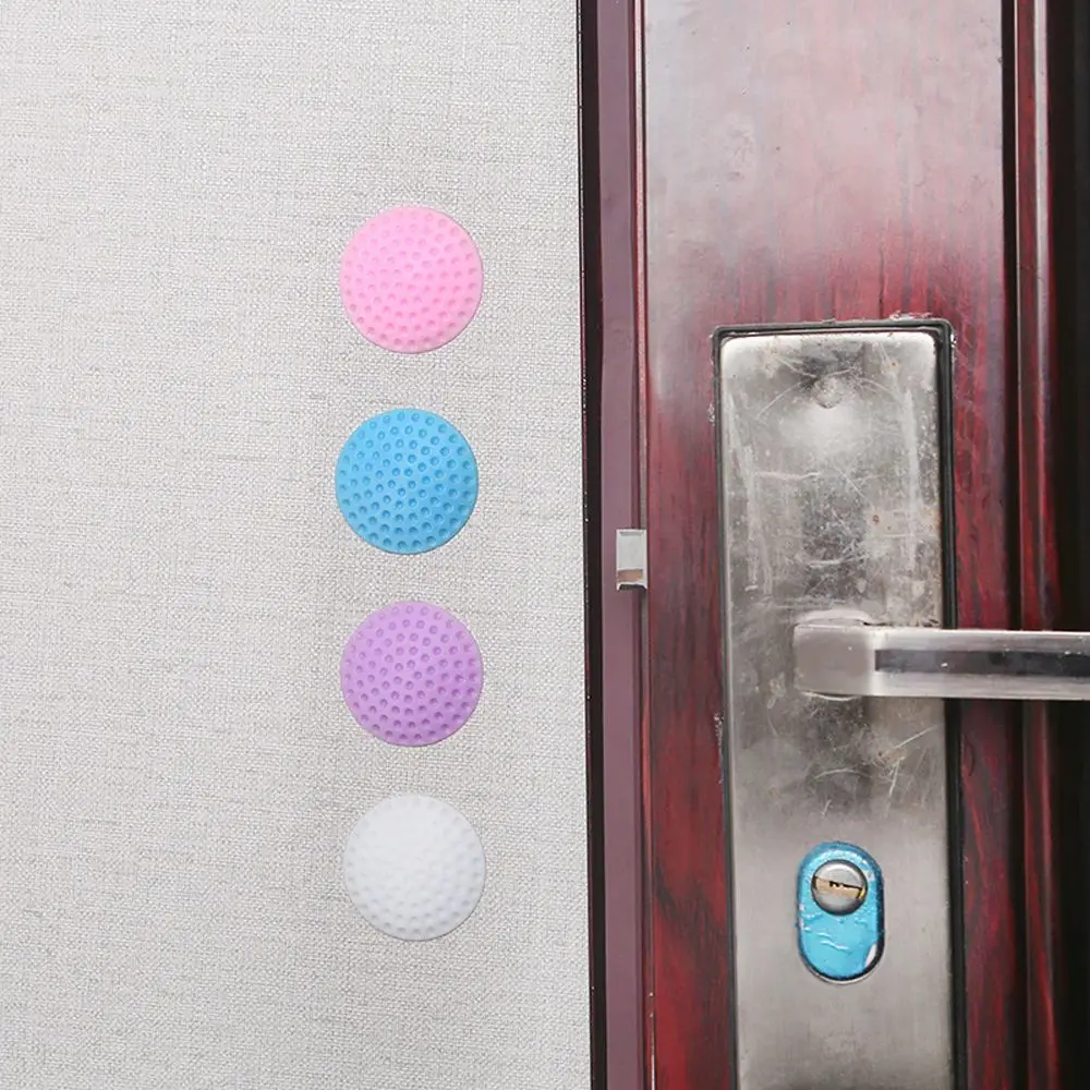 2Pcs Wall Thickening Mute Door Stick Rubber Fender Handle Lock Protective Pad Protection Stickers Home Decoration|Наклейки на стену| |