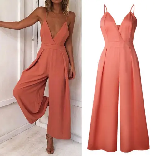 Long Pants Sleeveless Ladies Womens Jumpsuits Clothing Women Clubwear Summer Playsuit Bodycon Party Jumpsuit Romper Trousers | Женская