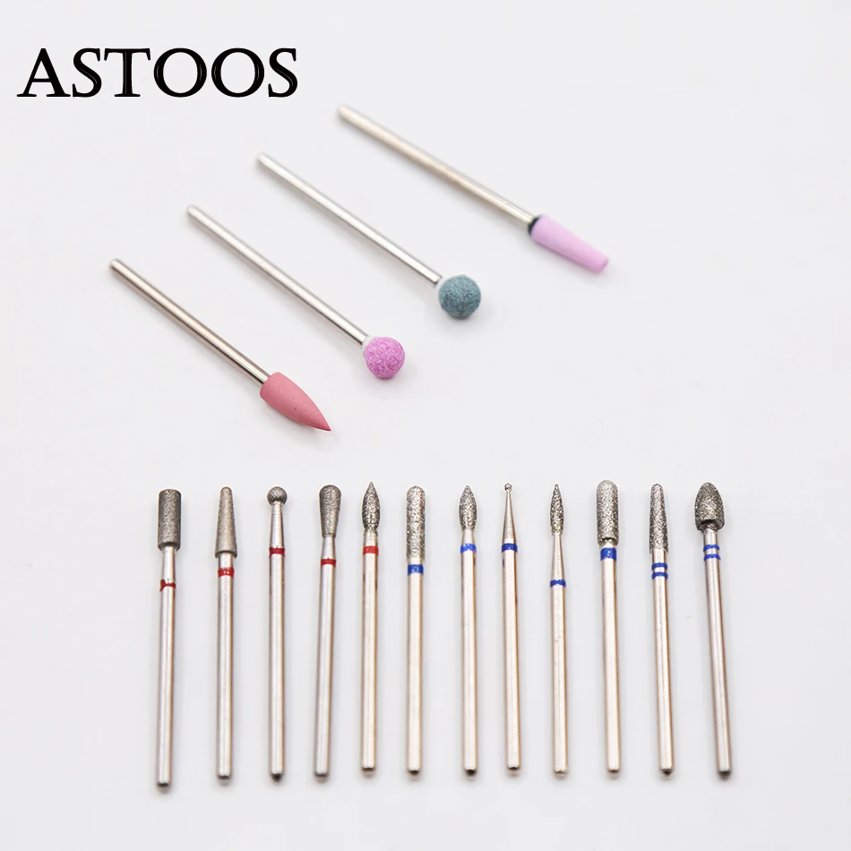 Алмазная дрель для ногтей набор маникюра аппарат фреза насадка и