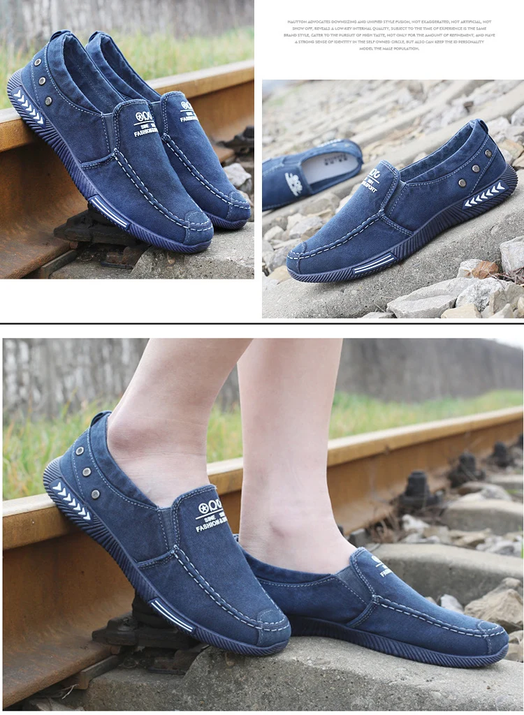 Autumn New Men's Canvas Sports Shoes a Pedal Breathable Lazy Shoes Plus Velvet Warm Lightweight Large Size Men's Shoes