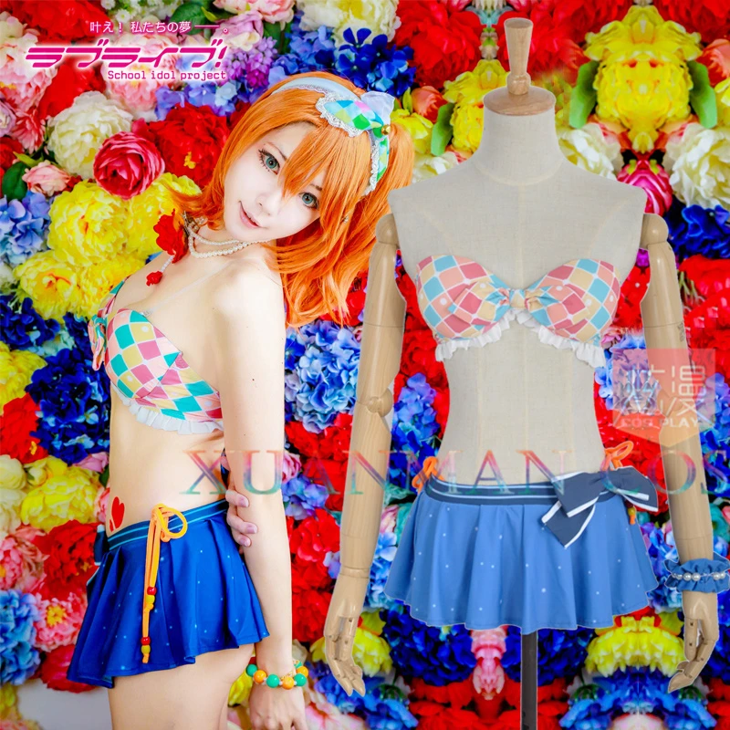 (S M L XL) Love Live! Женский сексуальный купальник бикини Awakening Honoka Kousaka костюм для