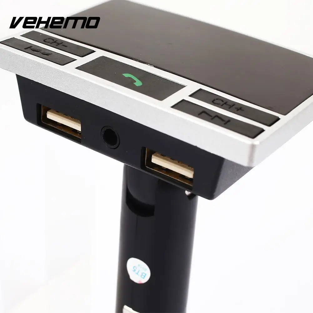 Vehemo большой Экран Дисплей 2 USB Bluetooth Car Kit MP3 стерео Автомобильный Hands-Free