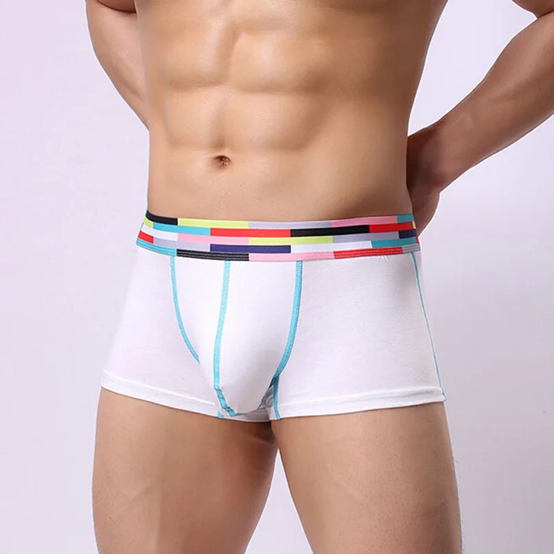 Хлопковые сексуальные мужские боксеры дышащие шорты для мужчин мужская домашняя