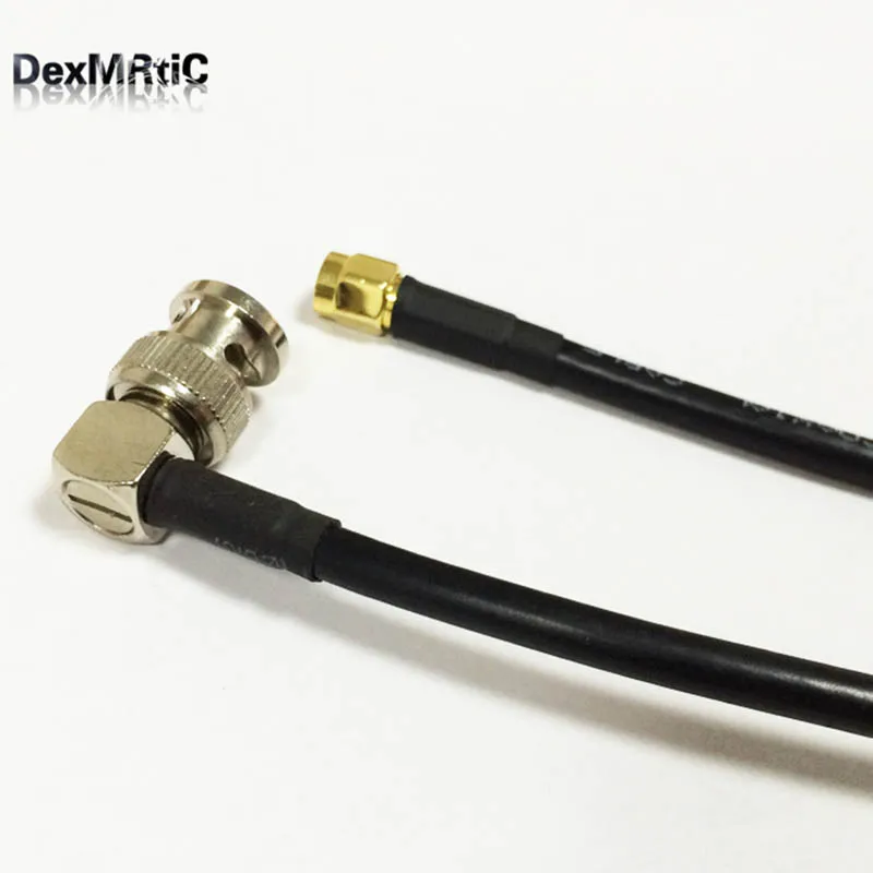 Беспроводной соединительный кабель с разъемом SMA папа на разъем BNC прямоугольный