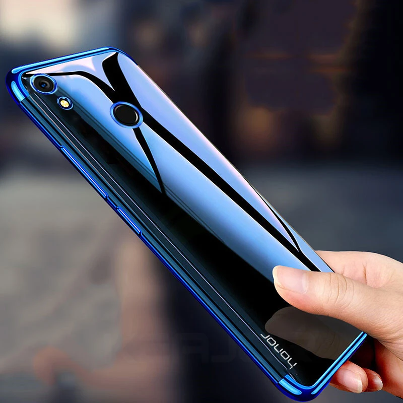 Чехол Keajor для Huawei Honor 8A, мягкий чехол из ТПУ и силикона, Роскошный прозрачный чехол-бампер для Huawei Honor 8A, чехол для телефона