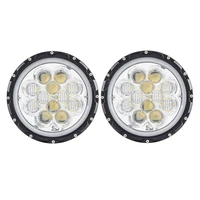 1 pcss 2 pcs 7 inch led headlight 60w 5d offroad driving lamp with drl bluewhite beam for jeep wrangler jk hummer soft
