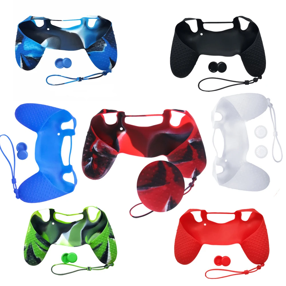 Силиконовый чехол JIE LI с противоскользящим покрытием для Sony PlayStation Duashock 4 PS4 Slim Pro