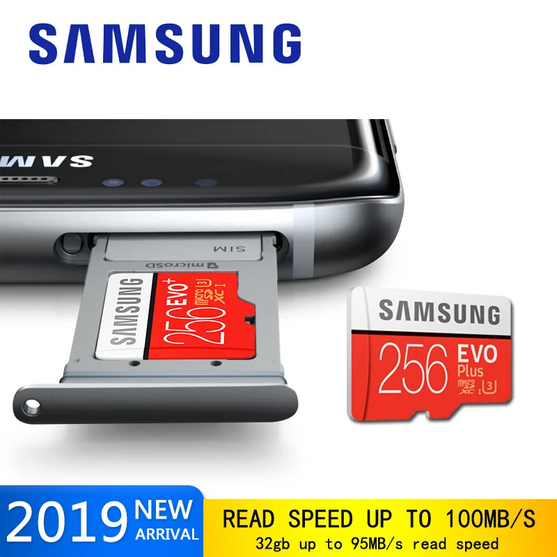 Samsung Genuine EVO Plus micro sd memory card 128gb 256gb 64gb flash 32 gb Class10 Micro SD TF Flash Card | Компьютеры и офис