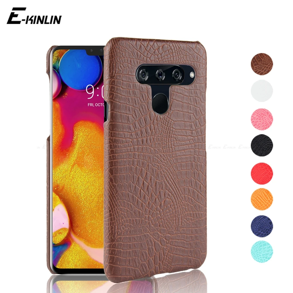 Змея, Крокодил кожаный чехол для LG V50 V40 V35 V30S V30 G8 G7 плюс ThinQ G6 Q8 Q7 Q6a Q6 Альфа стилус Stylo 3 чехол-накладка для телефона