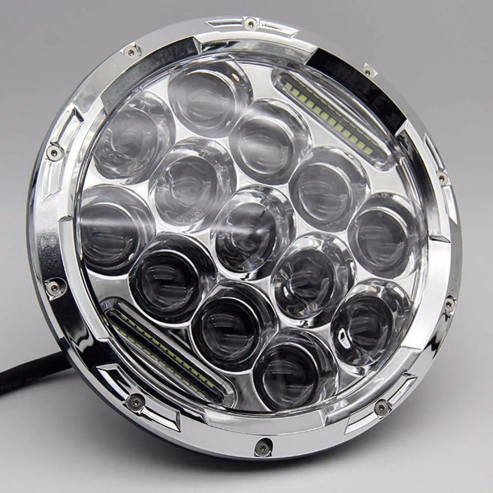 2 шт. 7 дюймовые светодиодные фары дальнего/ближнего света 75 Вт|light for|round led headlightround