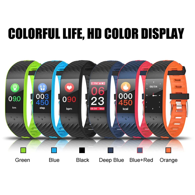Смарт браслет P4 honor фитнес с пульсометром и тонометром для iOS android xiaomi mi band 3