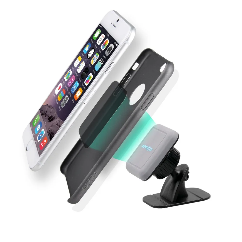 APPS2Car Magnetic Dash Car Mount with Bendable Base 3M Adhesive Dashboard Windshiled Cell Phone Holder for iPhone Android Phones |