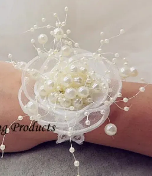 5 м DIY гирлянда из искусственного жемчуга, бусы, цепочка для свадебного украшения стола, центральные принадлежности, букет невесты, аксессуары для волос, цветок