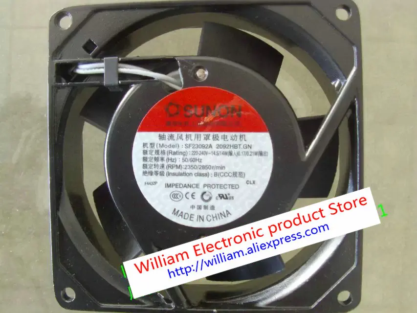 

New Original Sunon SF23092A 2092HBT.GN 220V 9225 ball terminals Blade Axial Fan