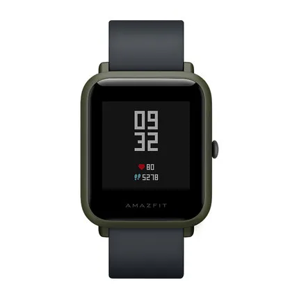 Army green Смарт-часы Amazfit bip с английским/испанским/русским мультиязычным спортом, глобальная версия фитнес-часов - Цвет: Army green