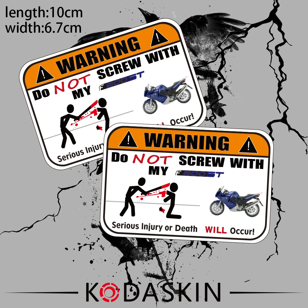 

KODASKIN Freeshipping Emblem 2D Decals Motorcycle Vinyl Sticker Graphic Warning moto logo for BMW F800ST