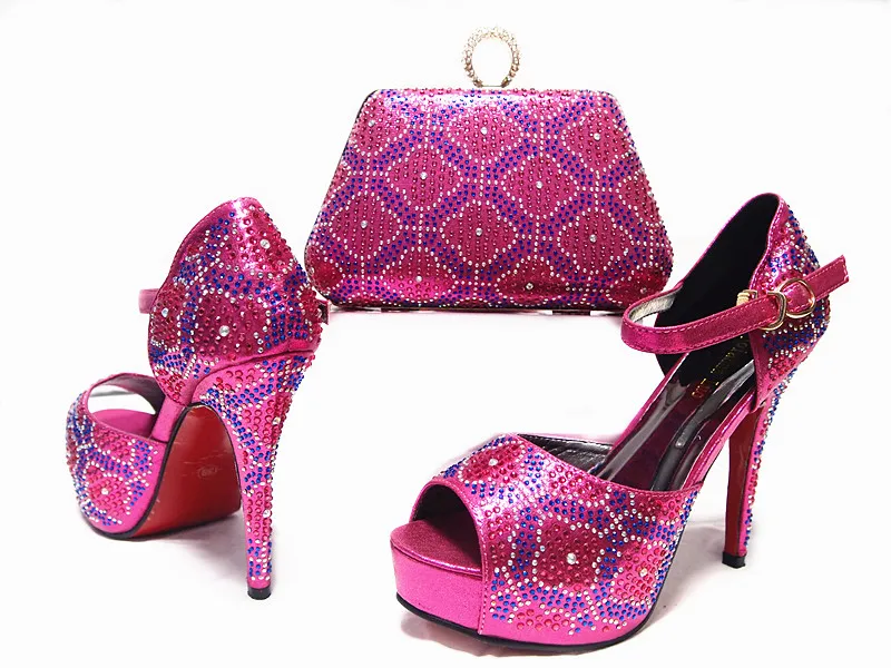 2017 Italian Shoes With Matching Bags For Party High Quality African And Set for Wedding Black JA10-2 Size 38-42 | Обувь