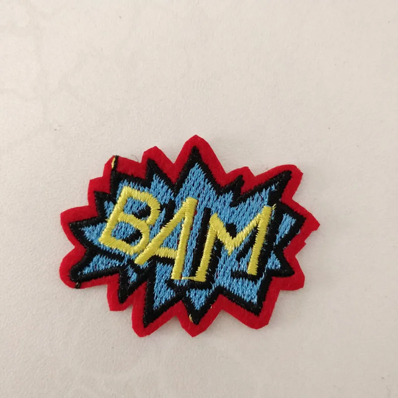 20 шт. нашивки с надписью Bam |