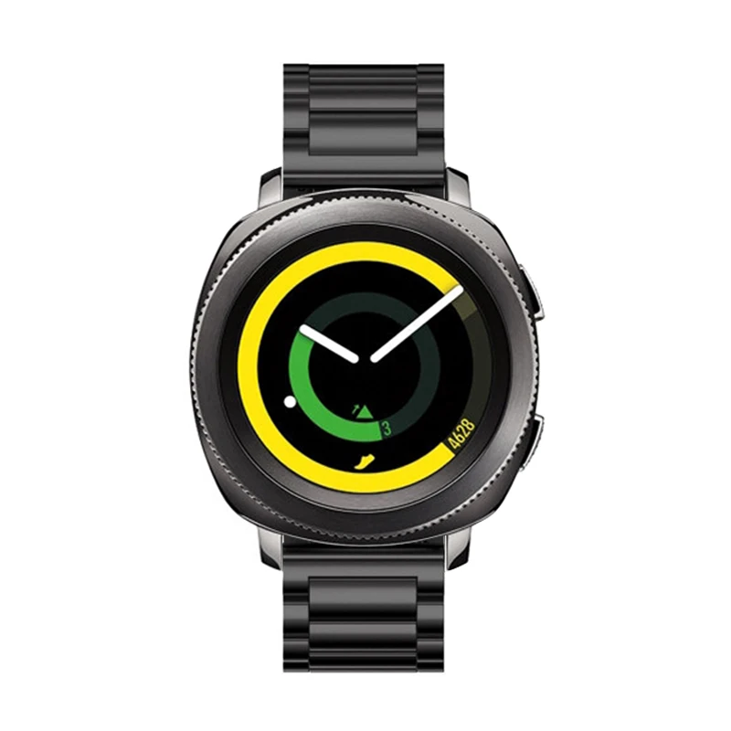 Стиль, трехзвенный стальной ремешок для часов samsung gear, спортивный металлический ремешок из нержавеющей стали для samsung gear S2, классический для людей