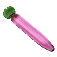 glass anal dildo pink butt plug carrot anal tube sex toys gay erotic women masturbation gspot squirt crystal prostate stimulator