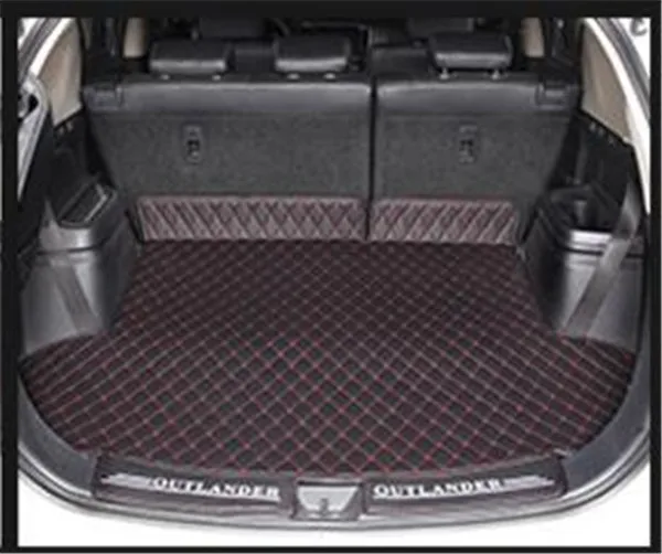 2.4 5 seats K Коврик для багажника автомобиля для Mitsubishi Outlander 2013- грузовой лайнер интерьерные аксессуары ковер автомобильный Стайлинг коврик для багажника - Цвет: 2.4 5 seats K