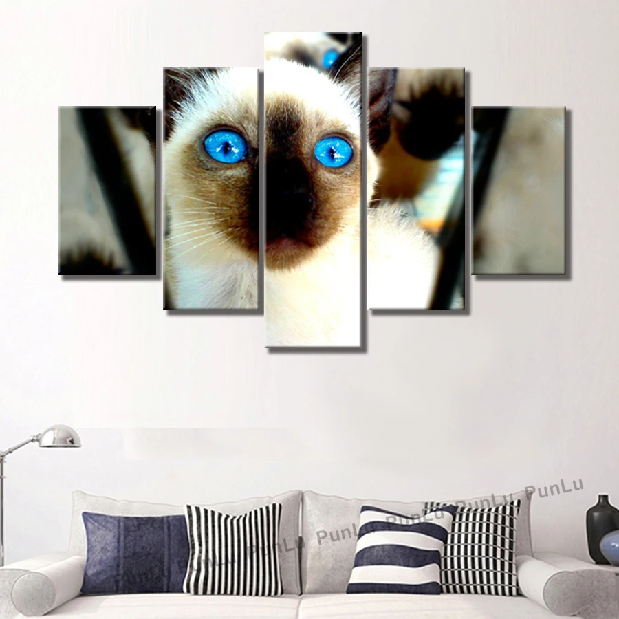 HD отпечатанную Wall art холсте кошка картины декоративные для Гостиная Спальня