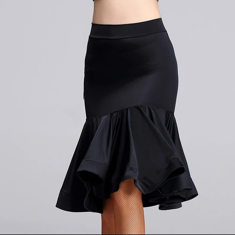 

Spandex Latin Dance Skirt Women Ballroom Tango Salsa Qia Qia Rumba Latin Dance Costume Practice Dance Skirt dansjurk meisj F12