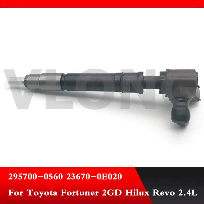Genine и новый дизельный инжектор Common Rail 295700 0560 23670 0E020 0E040 для Toyota Fortuner 2GD Hilux Revo