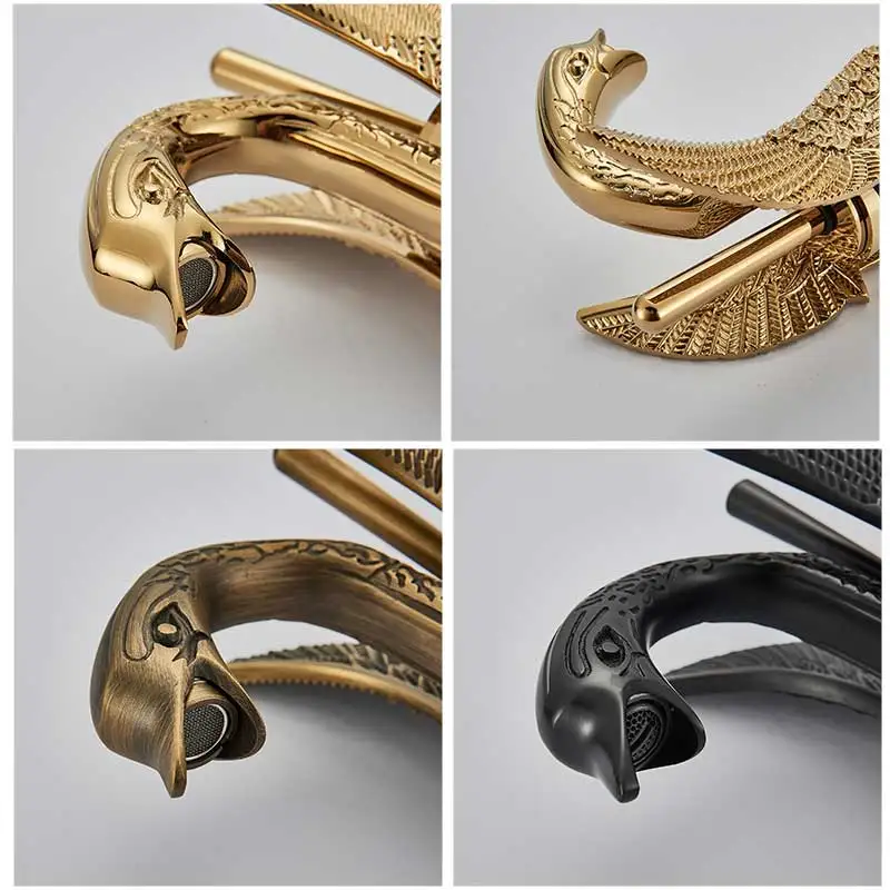 Смеситель для раковины Golden Swan с одной ручкой хромированный кран из латуни ванной