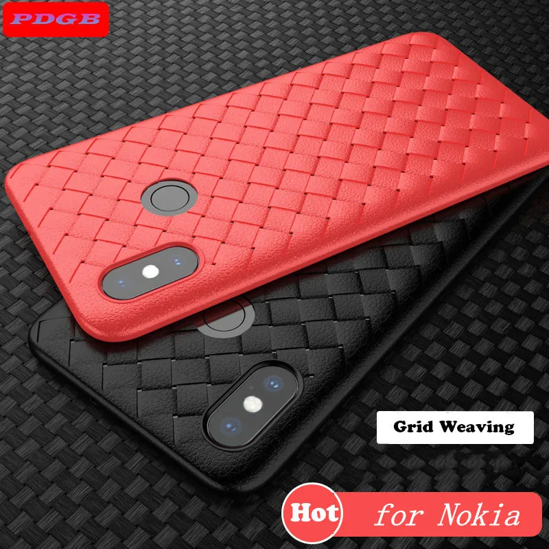 PDBG оригинальный сетчатый чехол для Nokia 2 3 5 6 8 силиконовый мягкий Тканый Мобильный