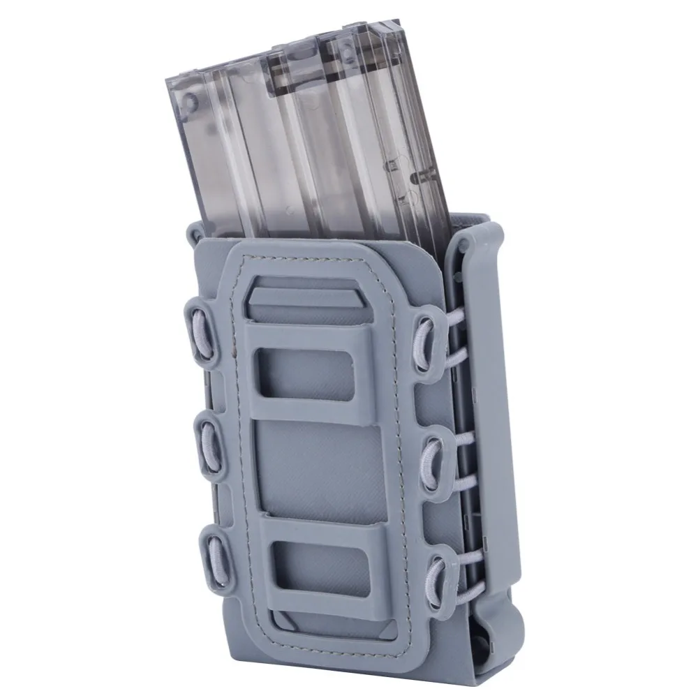 5.56mm 7.62mm Molle Plastic Pistol Mag Tactical Magazine Pouch Holster Fastmag airsoft belt clip | Спорт и развлечения