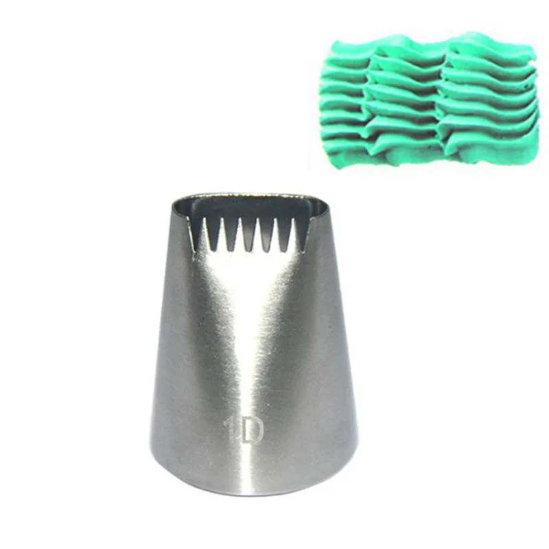 #1D Stainless Steel Piping Icing Nozzle for Cream Metal Accessories Pastry Tools Weave Cake Decoration Tips | Дом и сад