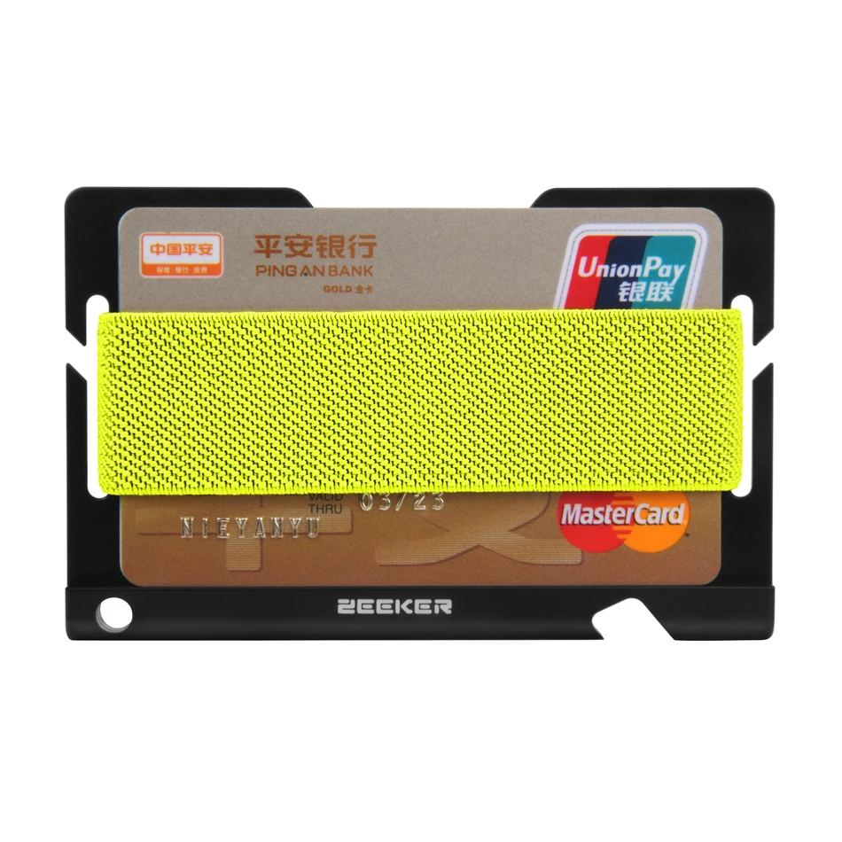 ZEEKER Portable Slim Aluminum Metal Card Wallet Female With Key Hole | Багаж и сумки