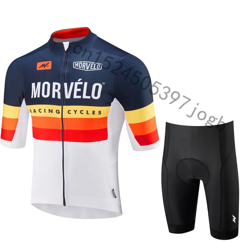 7 Команда Morvelo одежда для велоспорта Джерси Ropa Ciclismo велосипед для мужчин летние рубашки pro майки для велоспорта 9D pad велосипедные шорты - Цвет: 7