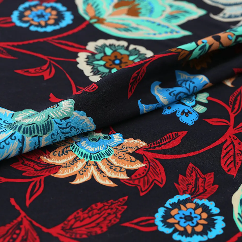 2019 New Design Digital Printing Silk Crepe De Chine Fabric 16m/m 135cm | Дом и сад