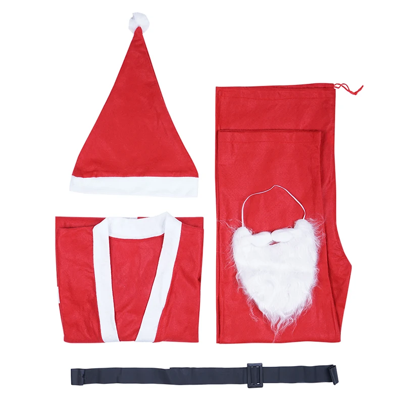 Reneecho 2018 недорогой Рождественский костюм для взрослых классический Санта Клауса