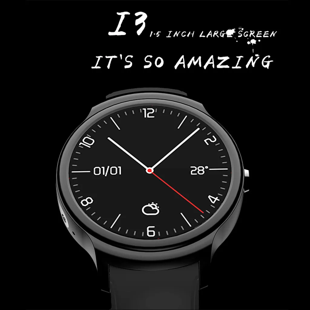 I3 автоматический индукционный экран 3g sim-карта SmartWatch телефон монитор сердечного ритма мужские и женские умные часы Фитнес браслет