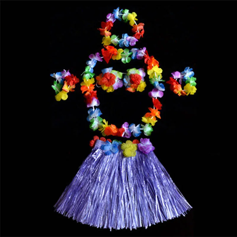 30 см лента на голову с цветочным украшением венок бюстгальтер браслеты юбки хула