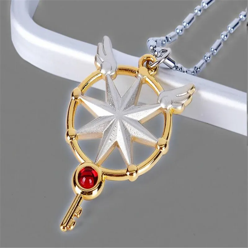 Ожерелье с подвеской для косплея КИНОМОТО Сакура прозрачное ожерелье в виде