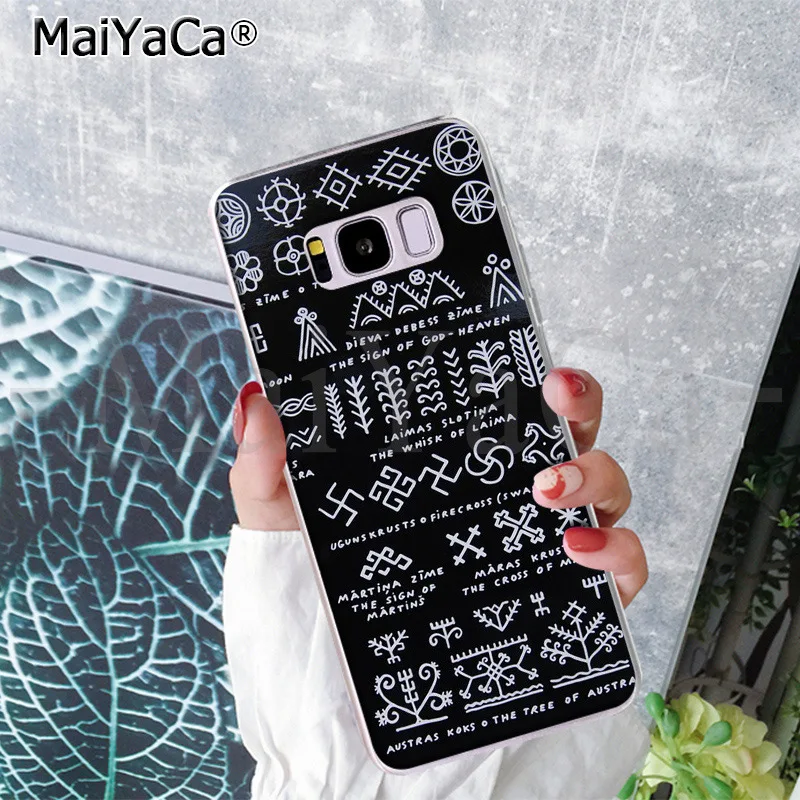 MaiYaCa латышское этническое солнцезащитное дерево Austras Koks для телефона мягкий