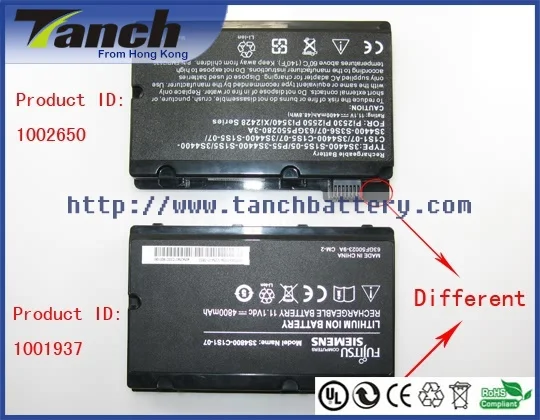 Аккумуляторы для ноутбуков FUJITSU SIEMENS 3S4400 S1S5 05 P55 Siemens Amilo Pi2530 P55IM 63GP550280 3A 11 1 V 6 cell|laptop