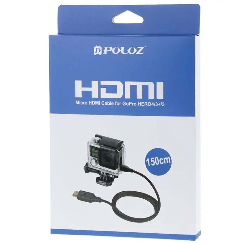 PULUZ видео 19 Pin HDMI к Micro 5 кабель для GoPro HERO 4 3 + 3|Чехлы экшн-камер| |