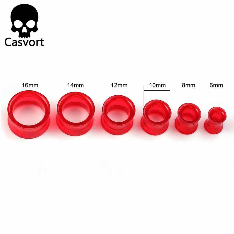 Casvort 2 шт. ранцы и туннели серьги растяжки для пирсинга ювелирные