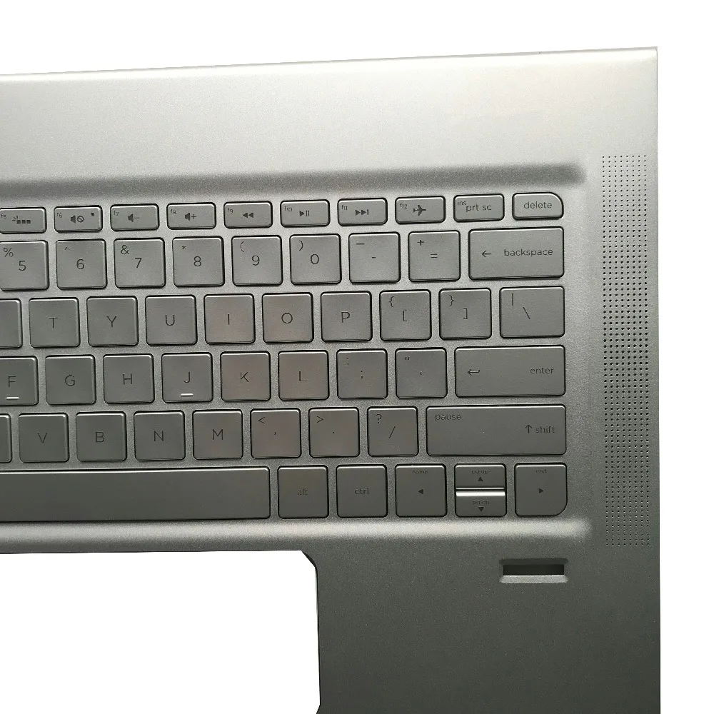 Клавиатура для ноутбука с подставкой рук верхняя крышка серебристая США HP ENVY 13 D