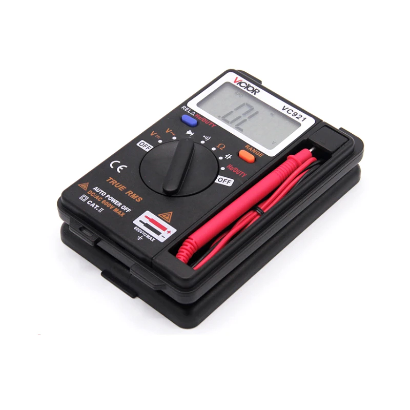 Виктор VC921 3 3/4 Multitester TRUE RMS электрические ручной карманный мини цифровой мультиметр Авто Диапазон напряжения тестер
