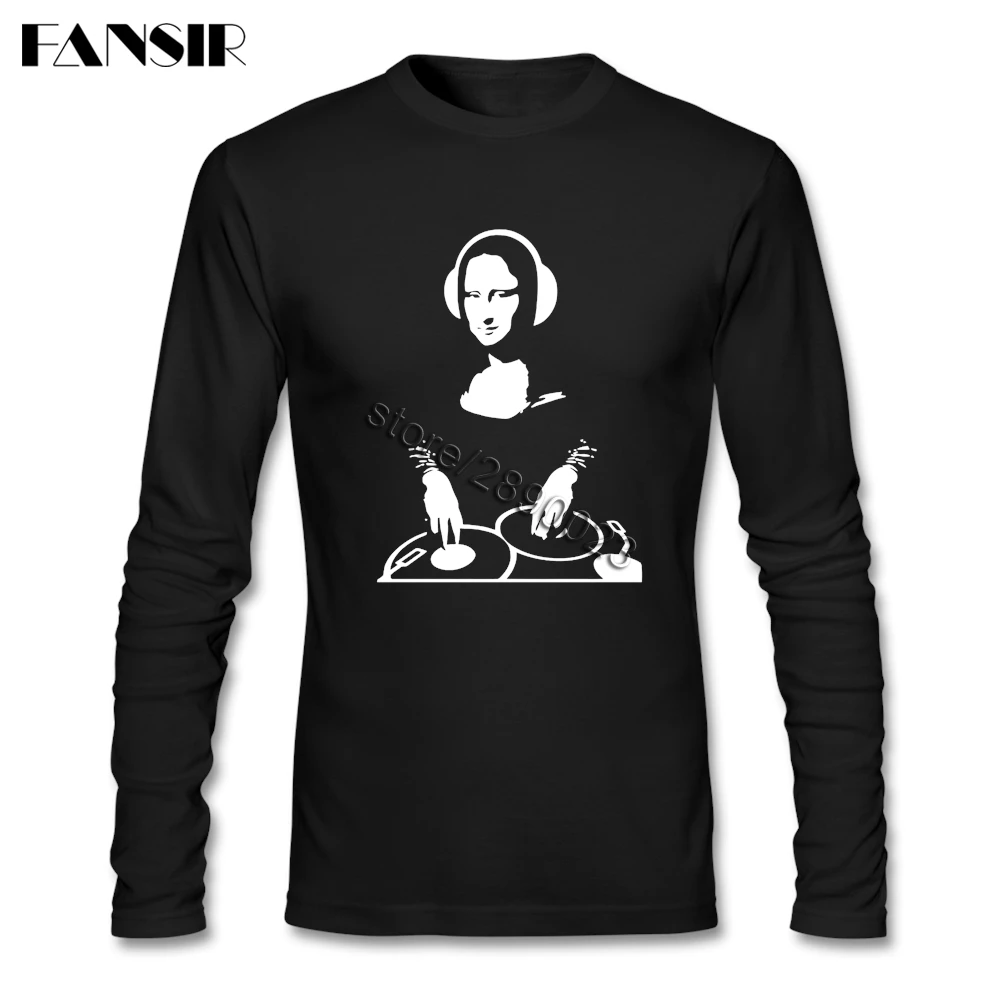 Базовая Стильная мужская футболка с забавным изображением Джей Моны Лизы