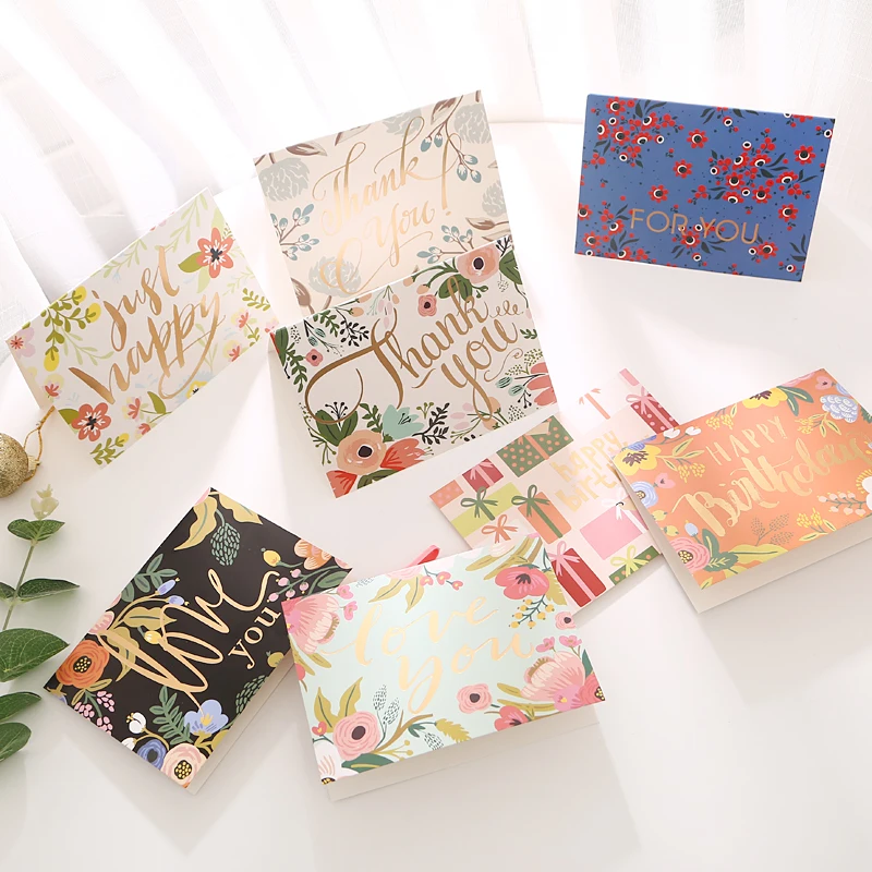 8 шт./упаковка открытки с конвертами для поздравительных открыток | Дом и сад