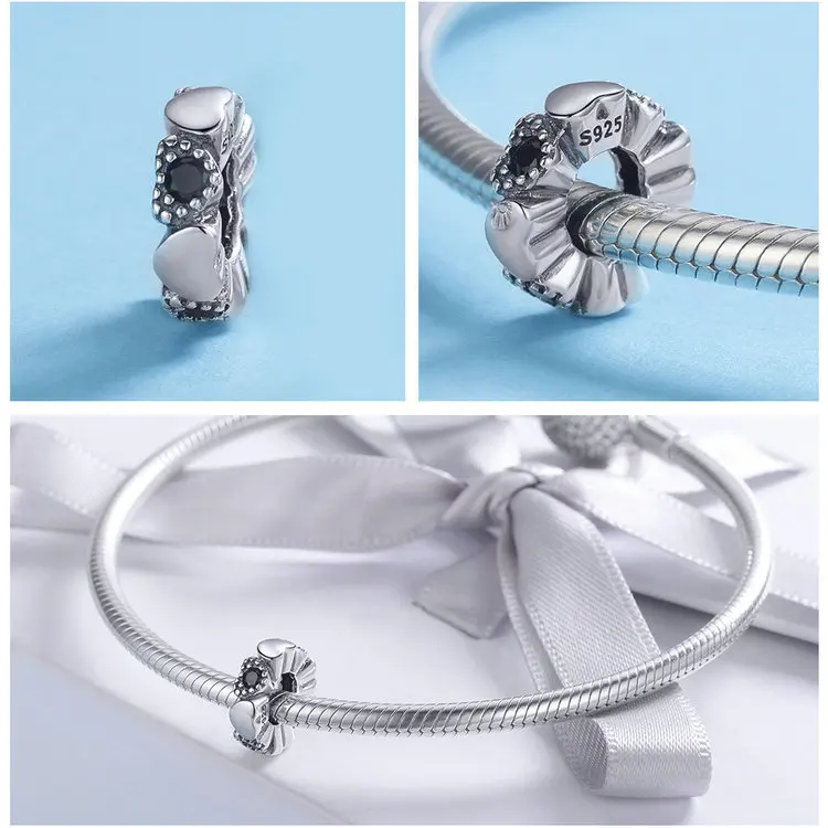 S925 серебро fit Pandora браслет морские очки Маргаритка Русалка Звезда бусины 925 Синий Циркон эмаль Снеговик кошка птица подвеска