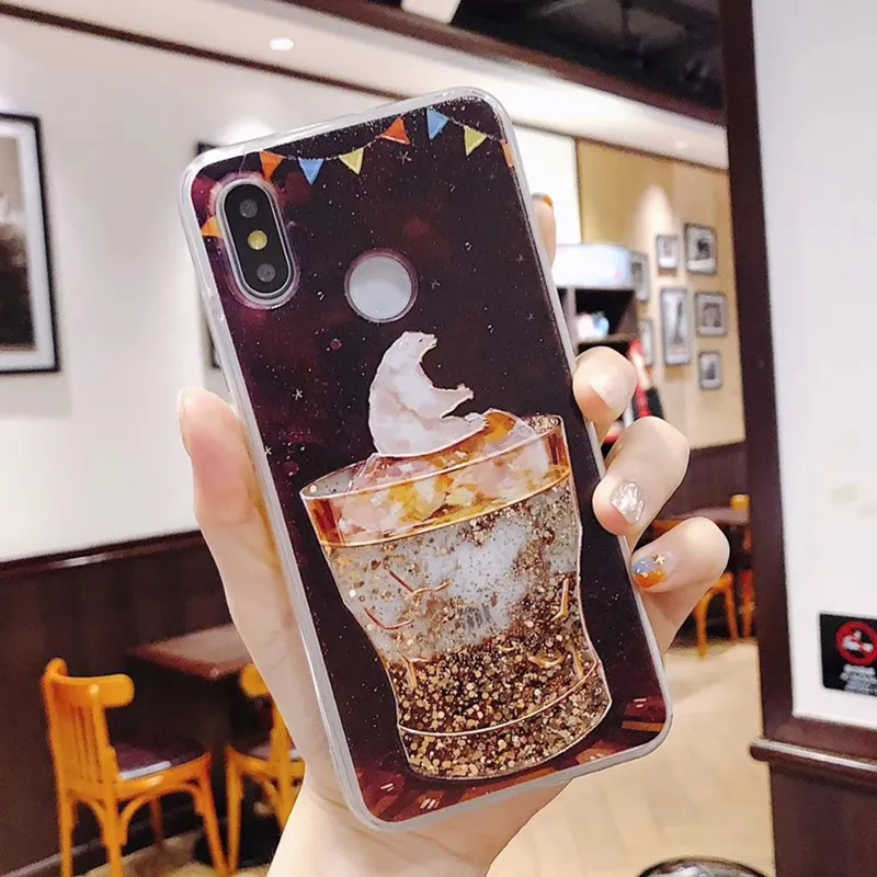 Чехол для iphone 7 Plus мягкий силиконовый чехол с желанием бутылка медведь зыбучий